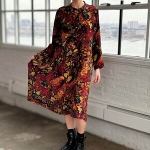 Raag Long Sleeve Button Up Dress